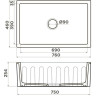 Мойка OMOIKIRI MIKURA 76-DALI ART COLLECTION Natceramic/white 4993023
